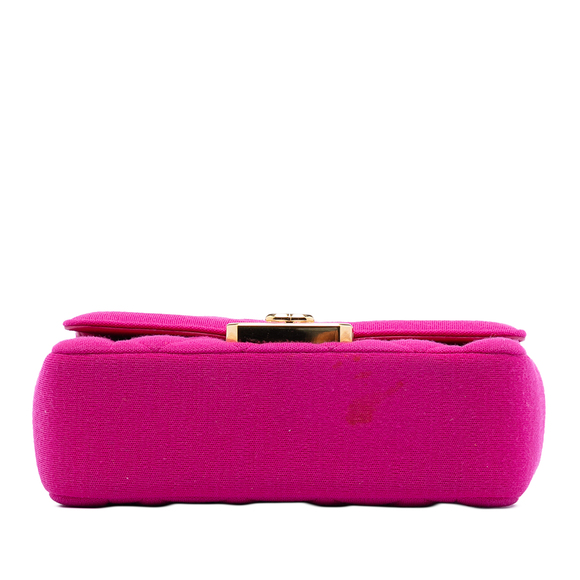 Pre-Loved Chanel Mini Quilted Jersey Chic With Me Flap - Picture 3 of 7